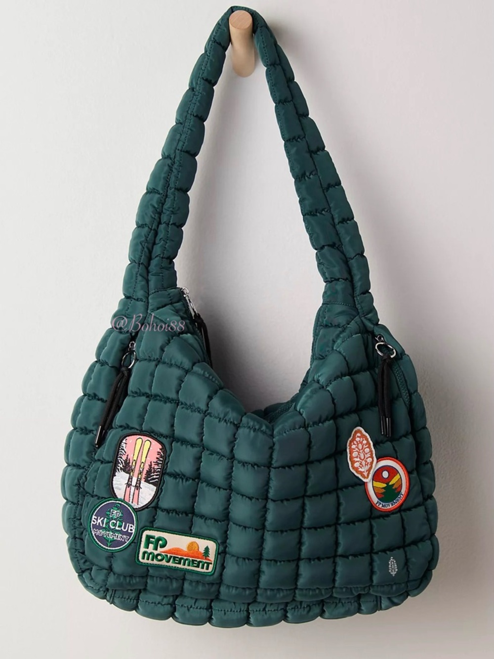 NEW Free People Quilted Patch Carryall Bag